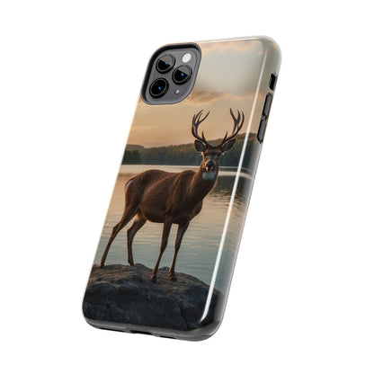 Majestic Stag at Sunset – iPhone Case