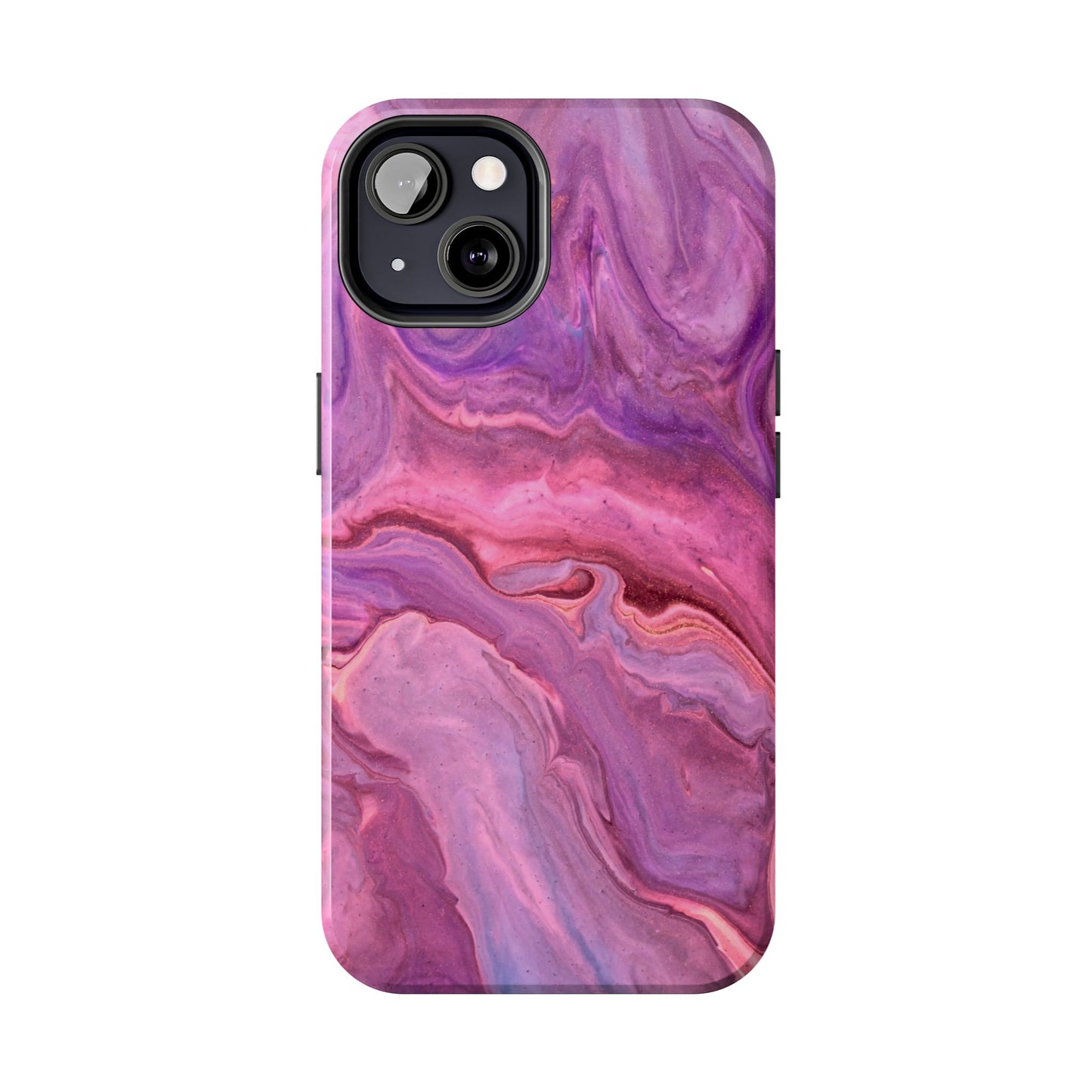 Lavender Dreamscape – iPhone Case with Pink & Purple Marble Swirl