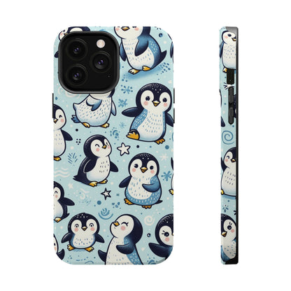 Cute Penguin Parade iPhone Case