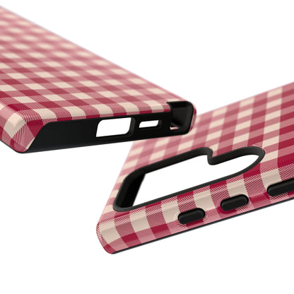 Vintage Red Gingham Check – Samsung Galaxy Case