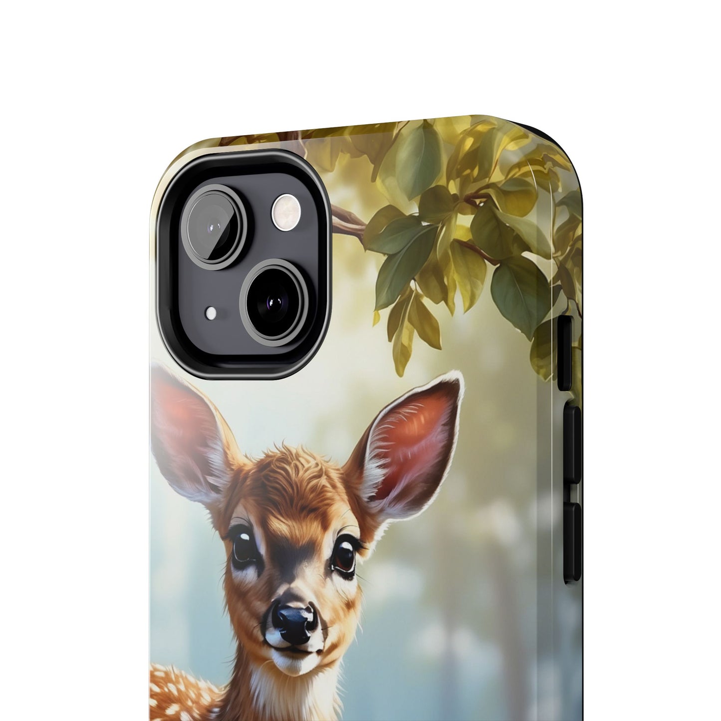 Whimsical Fawn in a Sunlit Forest iPhone Case