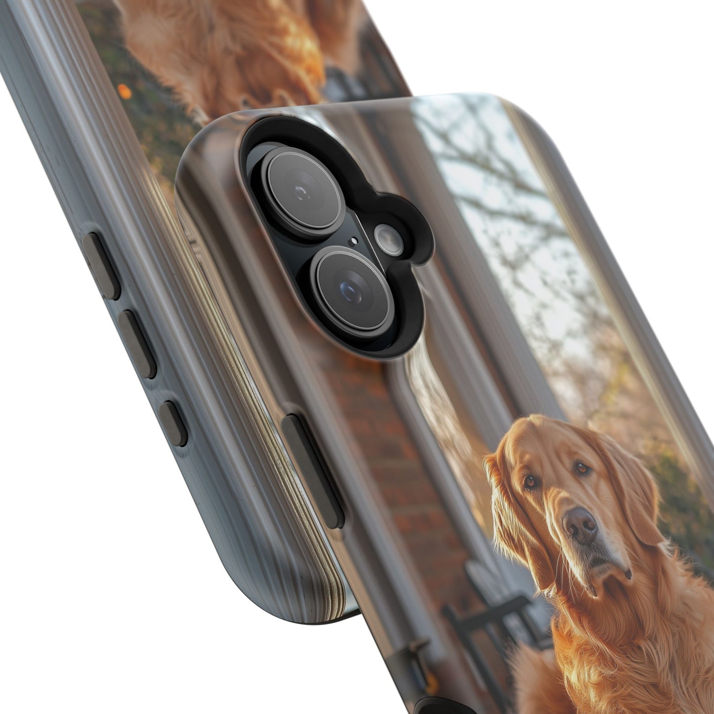 Golden Retriever on Porch - iPhone MagSafe Series Case