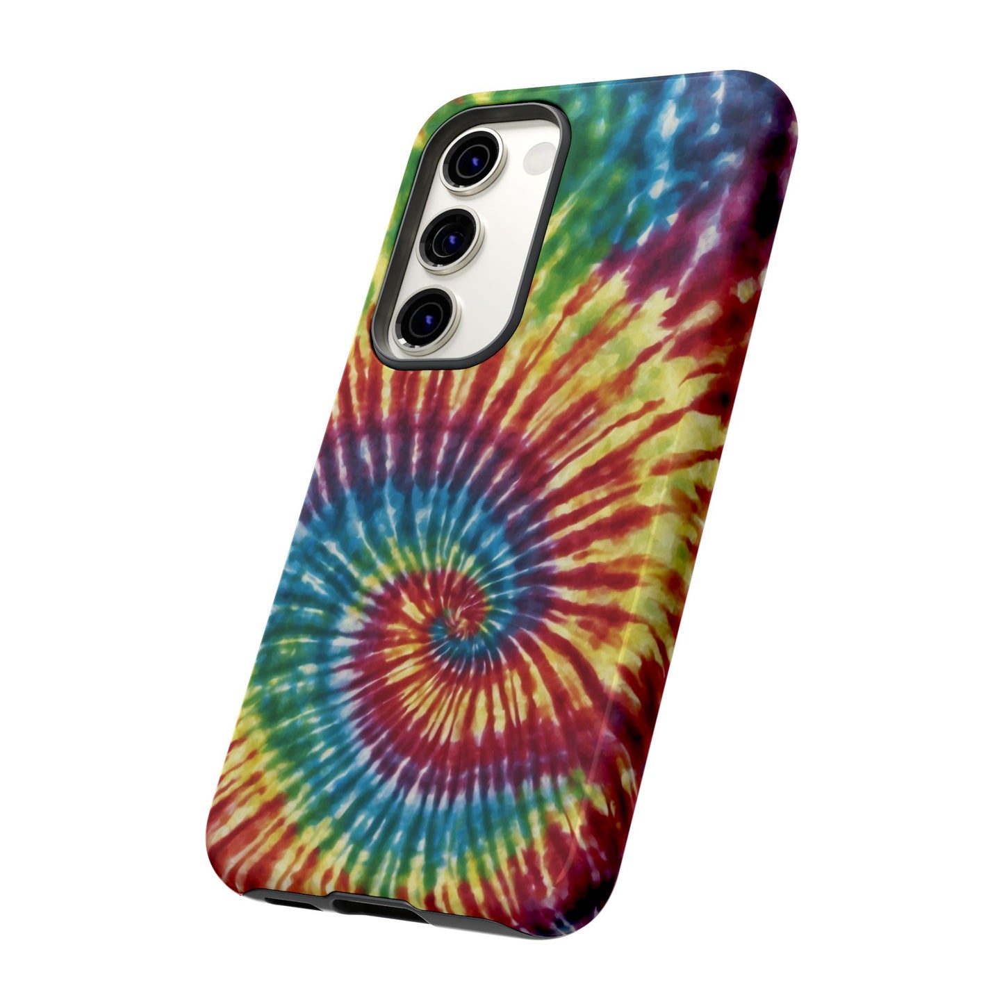 Colorful Retro Tie-Dye Samsung Galaxy Case – Spiral Rainbow Design