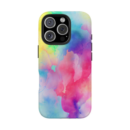 Pastel Watercolor Dream iPhone Case – Slim Profile, Glossy Finish