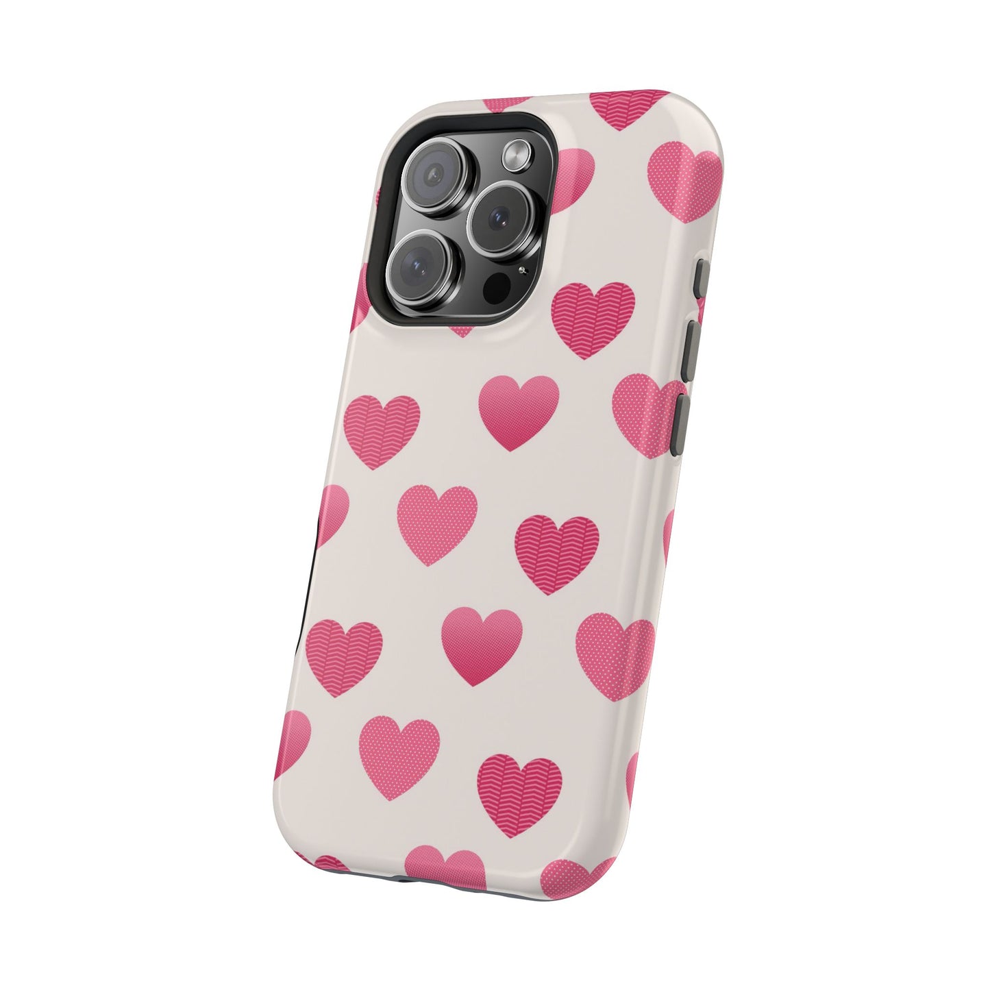 Textured Hearts MagSafe iPhone Case