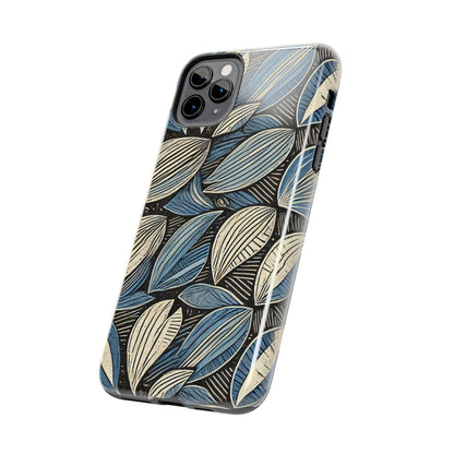 Botanical Leaf Pattern iPhone Case - Nature-Inspired Protective Cover