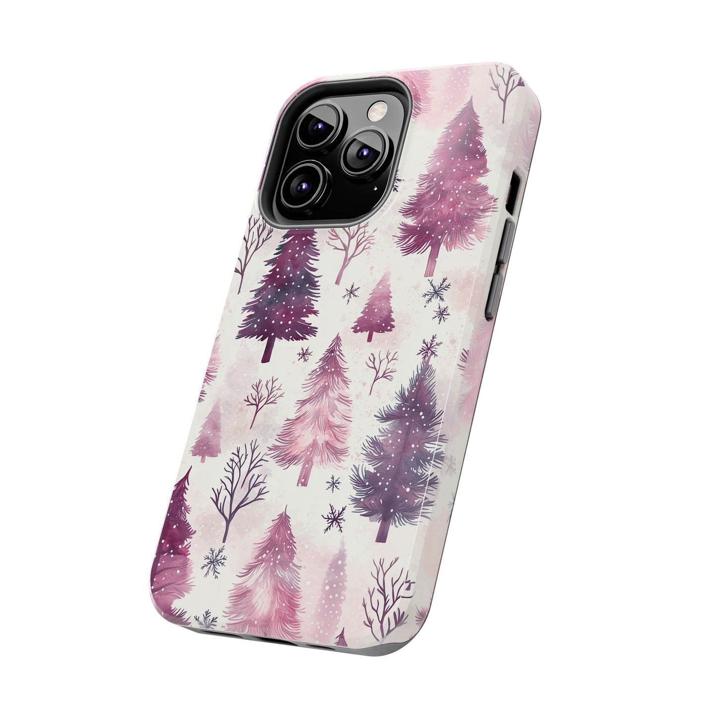 Winter Wonderland Purple Christmas Trees – iPhone Series Case