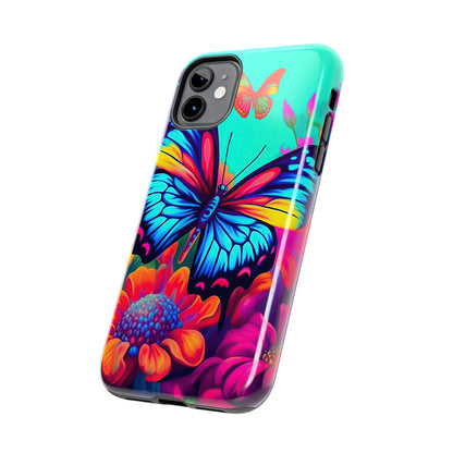 Vivid Butterfly & Floral Burst - iPhone Series Case