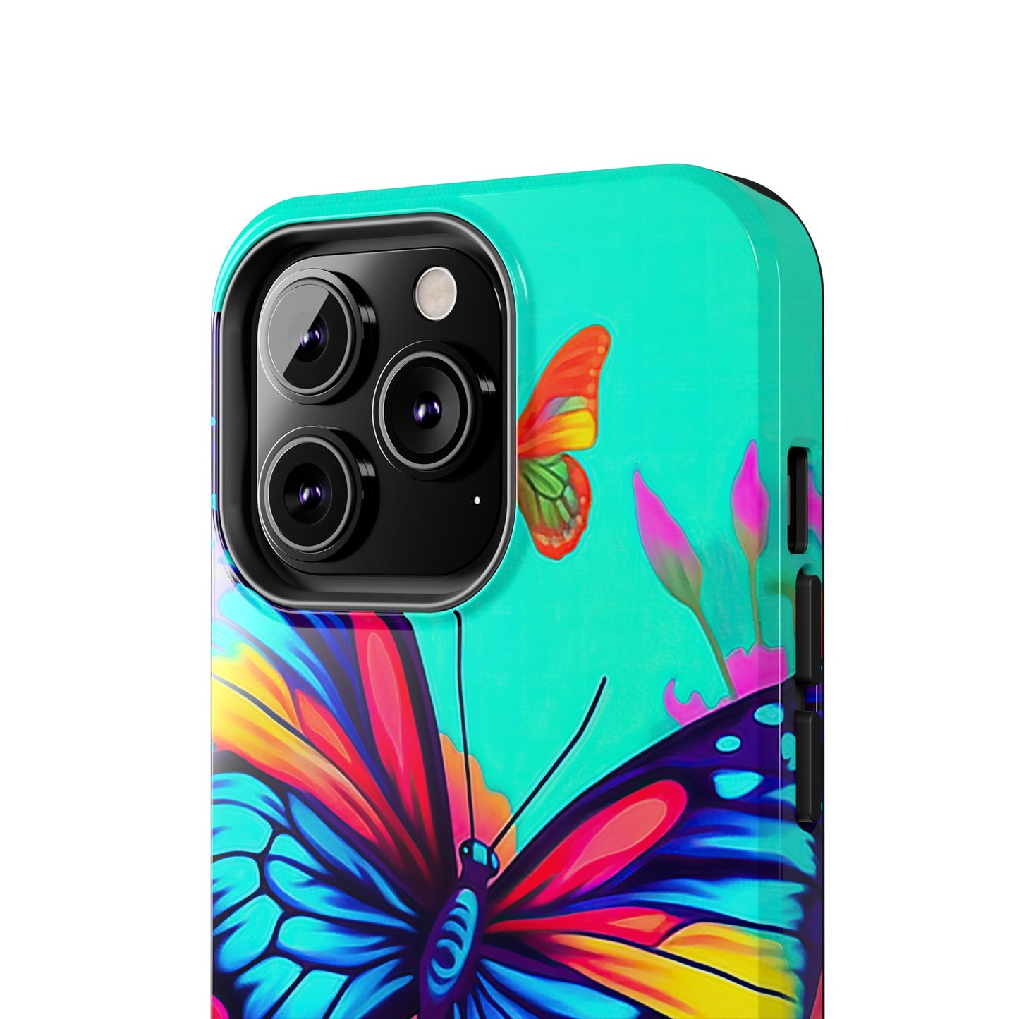 Vivid Butterfly & Floral Burst - iPhone Series Case