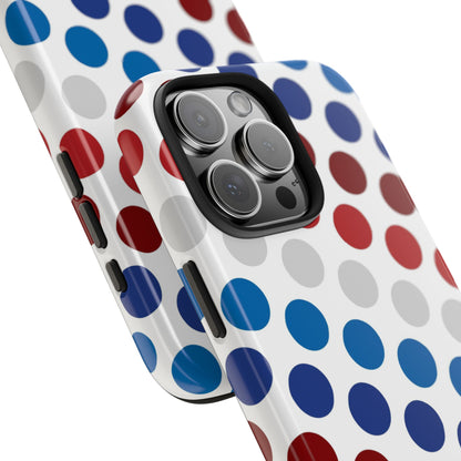 Patriotic Polka Dots - iPhone Case