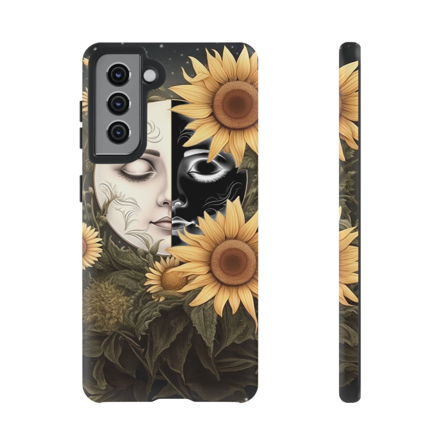 Sunflower Moon and Stars Samsung Galaxy Case – Ethereal Art Design