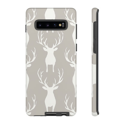 Minimalist Deer Silhouette Pattern – Samsung Galaxy Series Case