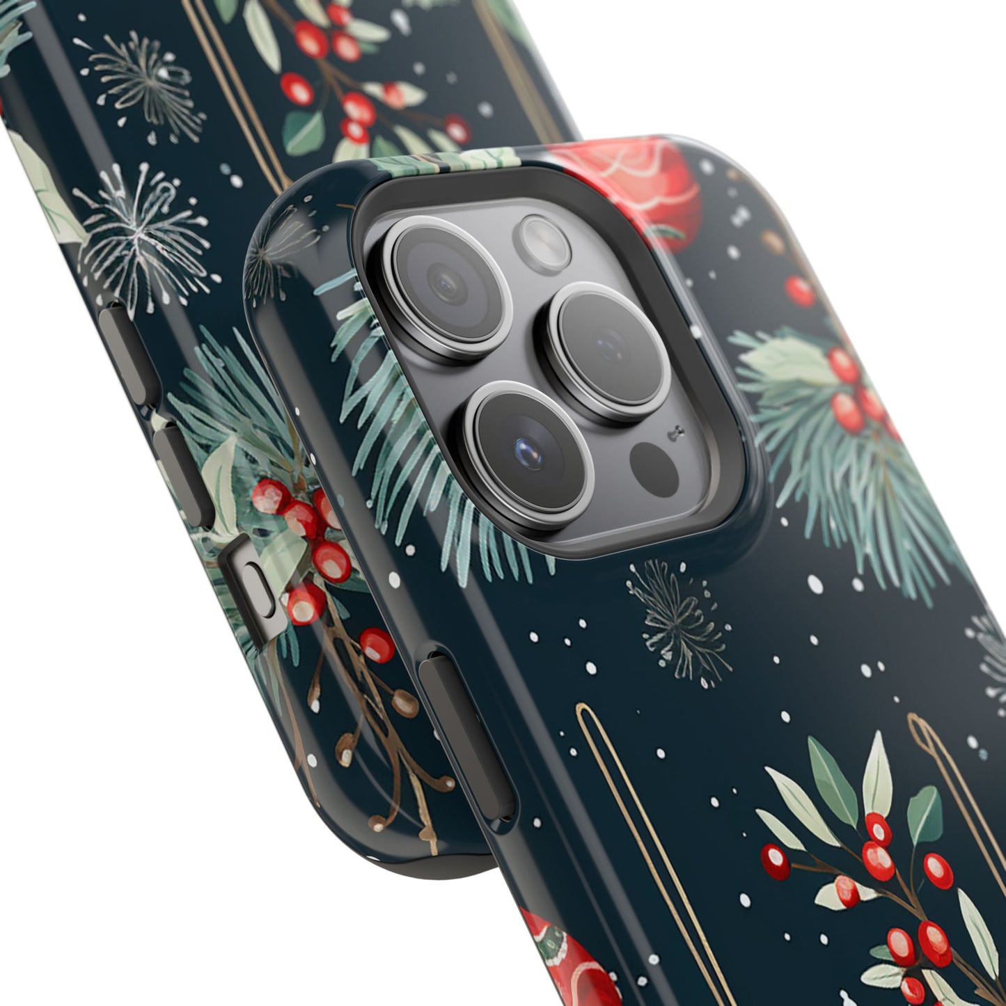 Elegant Christmas Ornaments and Pine - MagSafe iPhone Series Case