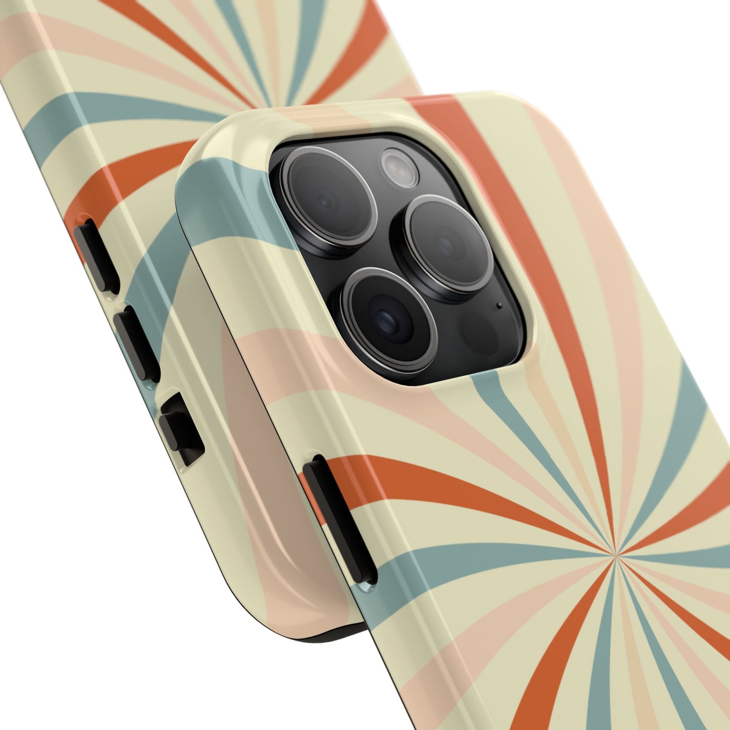 Retro Swirl iPhone Case – Durable, Vintage-Inspired Design with Dual-Layer Protection