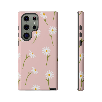 Daisy Delight Tough Samsung Galaxy Case – Cute Floral Design with Dual-Layer Protection