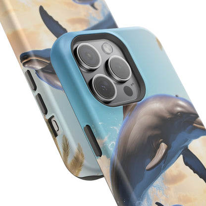 Dolphin Galaxy Splash - MagSafe-Compatible Case