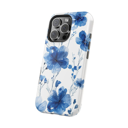 Ethereal Blue Blossoms iPhone Case