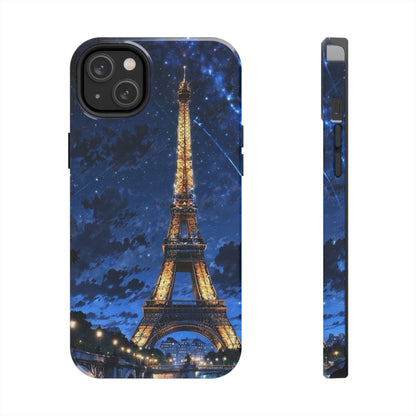 iPhone Case - Eiffel Tower Under Starlit Sky Design