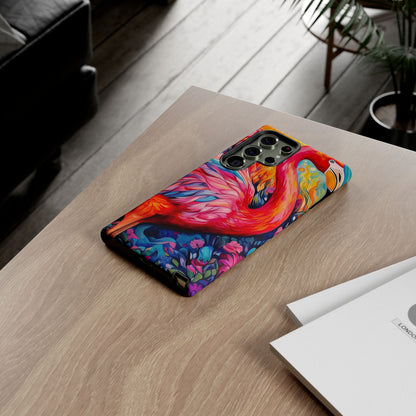 Flamingo Fiesta – Vibrant Flamingo Samsung Galaxy Phone Case