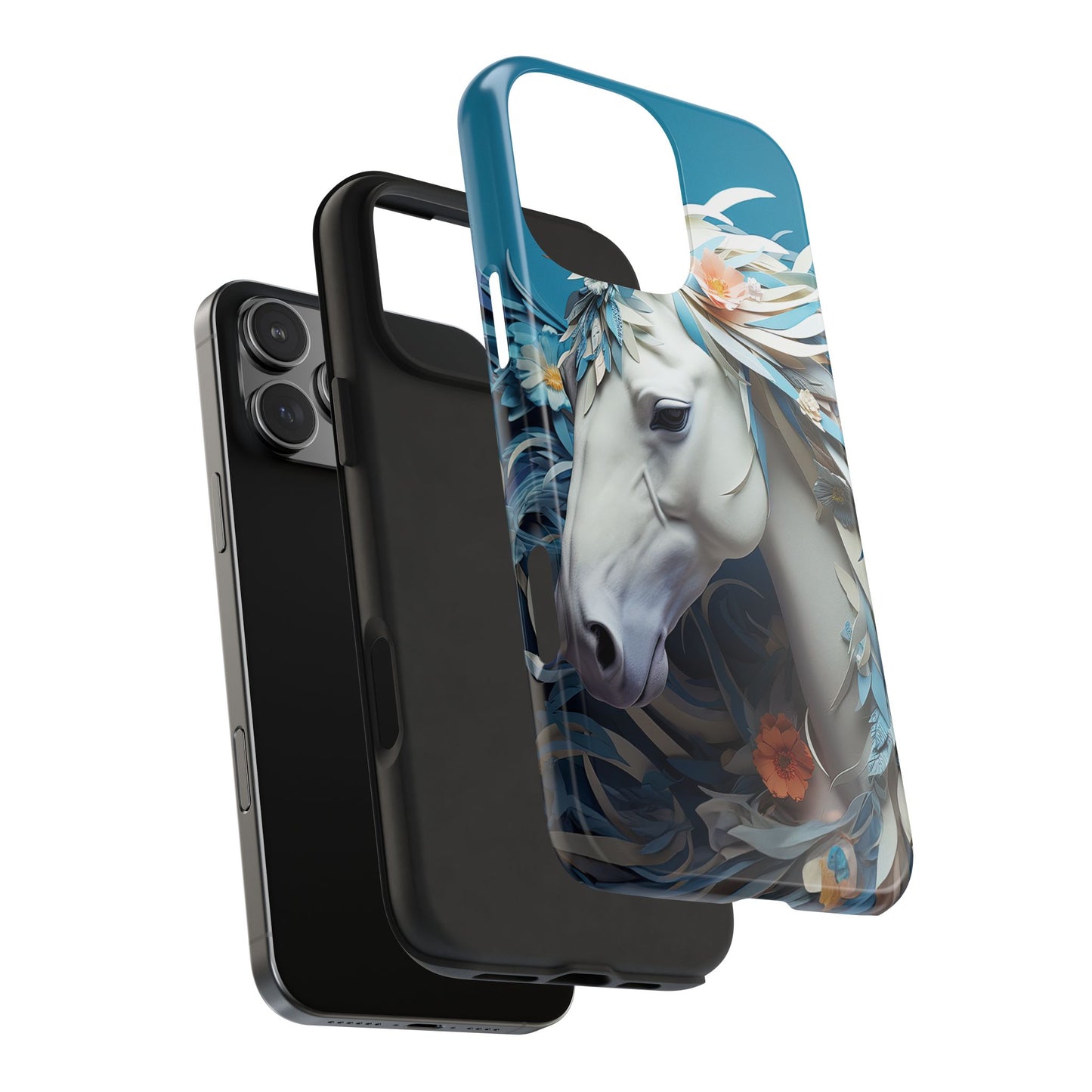 Floral Horse iPhone Case