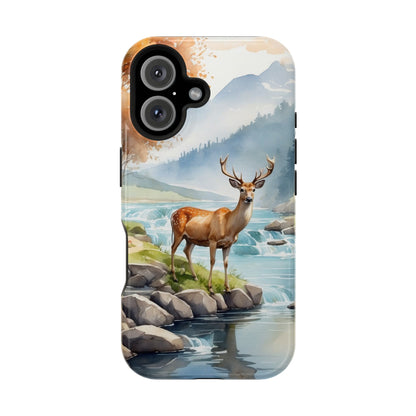 MagSafe-Compatible iPhone Case – Serene Valley Stag