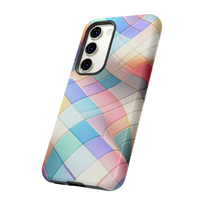 Pastel Prism Plaid iPhone Case