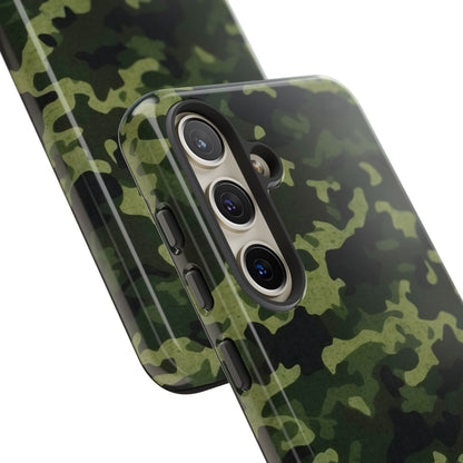 Dark Green Camouflage – Samsung Galaxy Case, Durable and Stylish