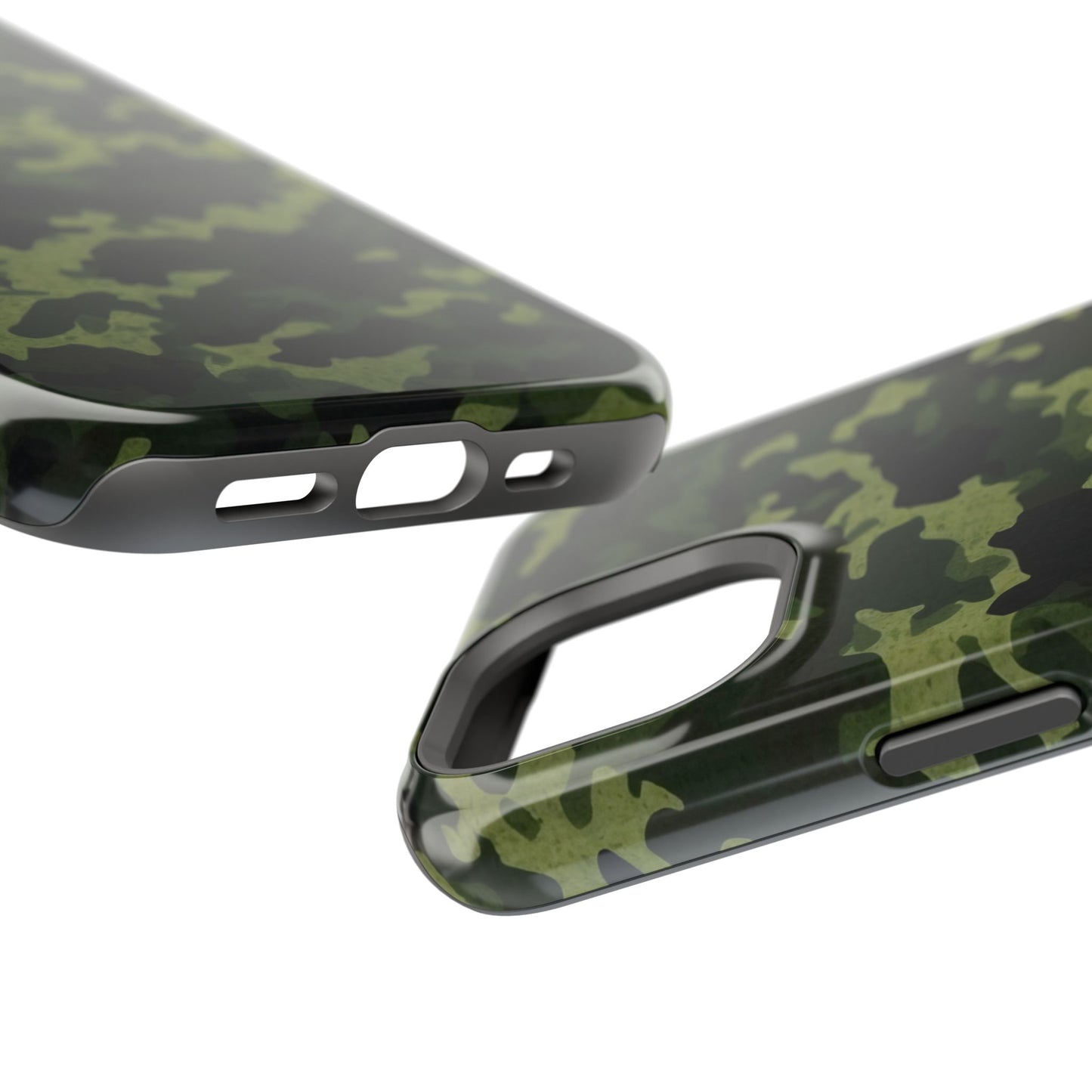 Dark Green Camouflage – MagSafe iPhone Case, Slim and Drop-Resistant