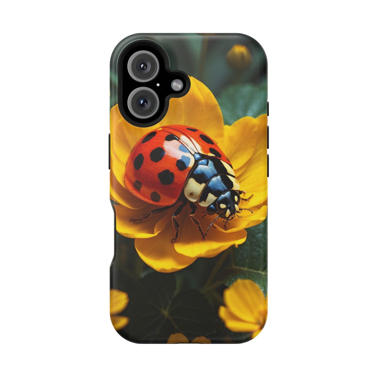 Yellow Blossoms with Bug Accent - MagSafe iPhone Case