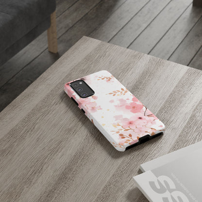 Soft Pink Cherry Blossom Samsung Galaxy Case – Elegant Floral Design