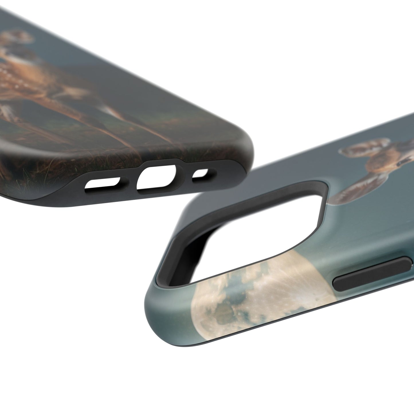 MagSafe-Compatible iPhone Case – Mystic Fawn Under the Moonlit Sky