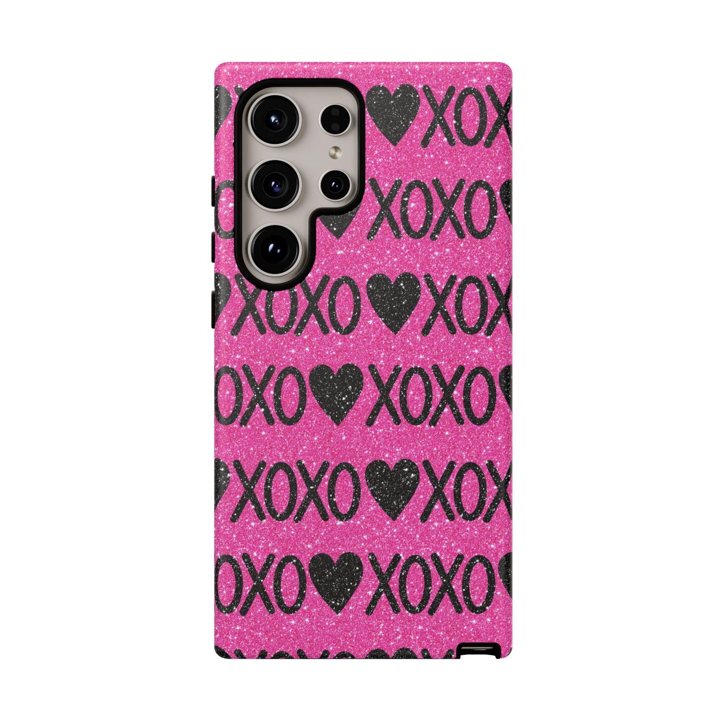 XOXO Glitter Hearts Samsung Case