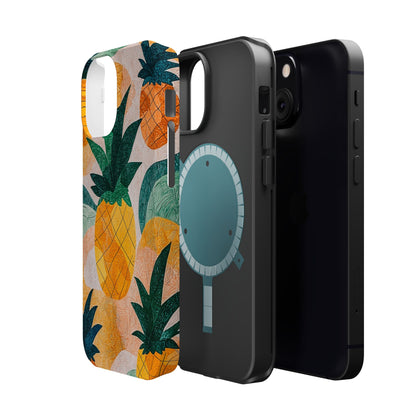 Tropical Pineapple MagSafe iPhone Case – Vibrant Fruit Design, Tough Dual-Layer Protection