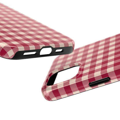 Vintage Red Gingham Check – iPhone Series Case