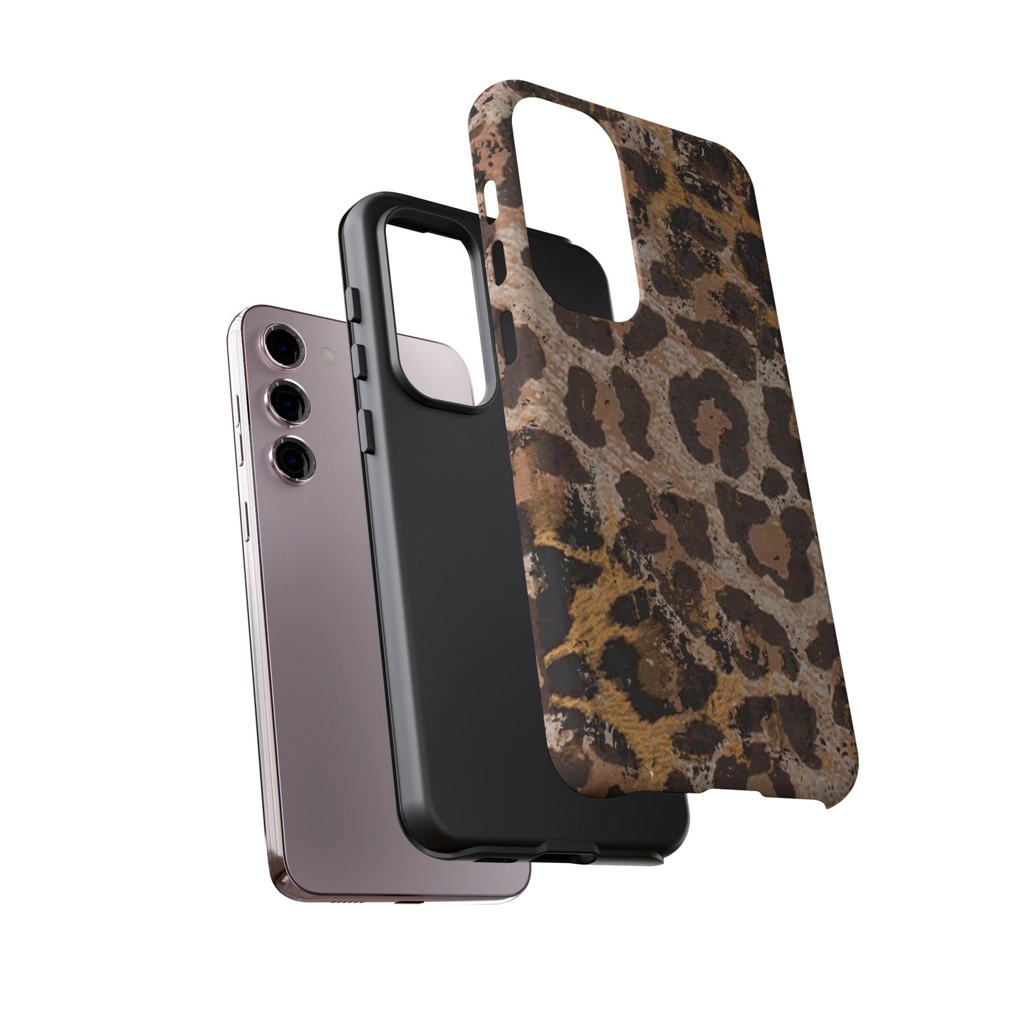 Vintage Distressed Leopard Print - Samsung Galaxy Series Case