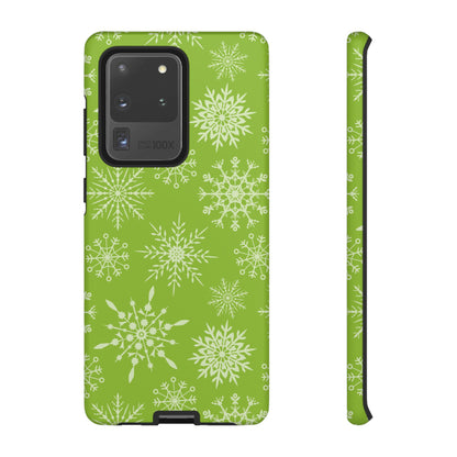 Green Snowflake Pattern – Samsung Galaxy Series Case