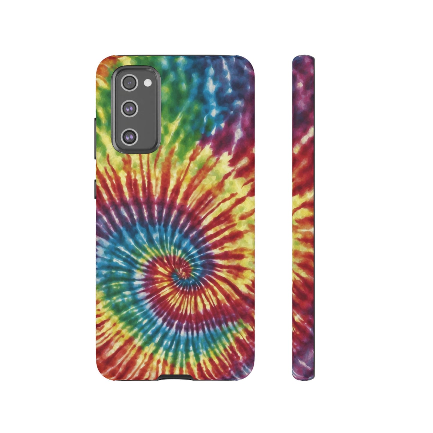 Colorful Retro Tie-Dye Samsung Galaxy Case – Spiral Rainbow Design