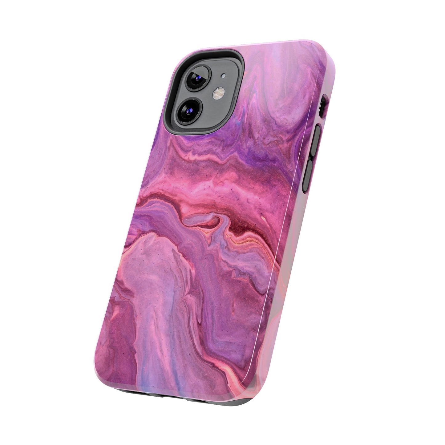 Lavender Dreamscape – iPhone Case with Pink & Purple Marble Swirl