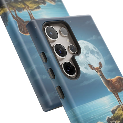 Enchanted Fawn Under the Moonlit Sky Samsung Galaxy Case