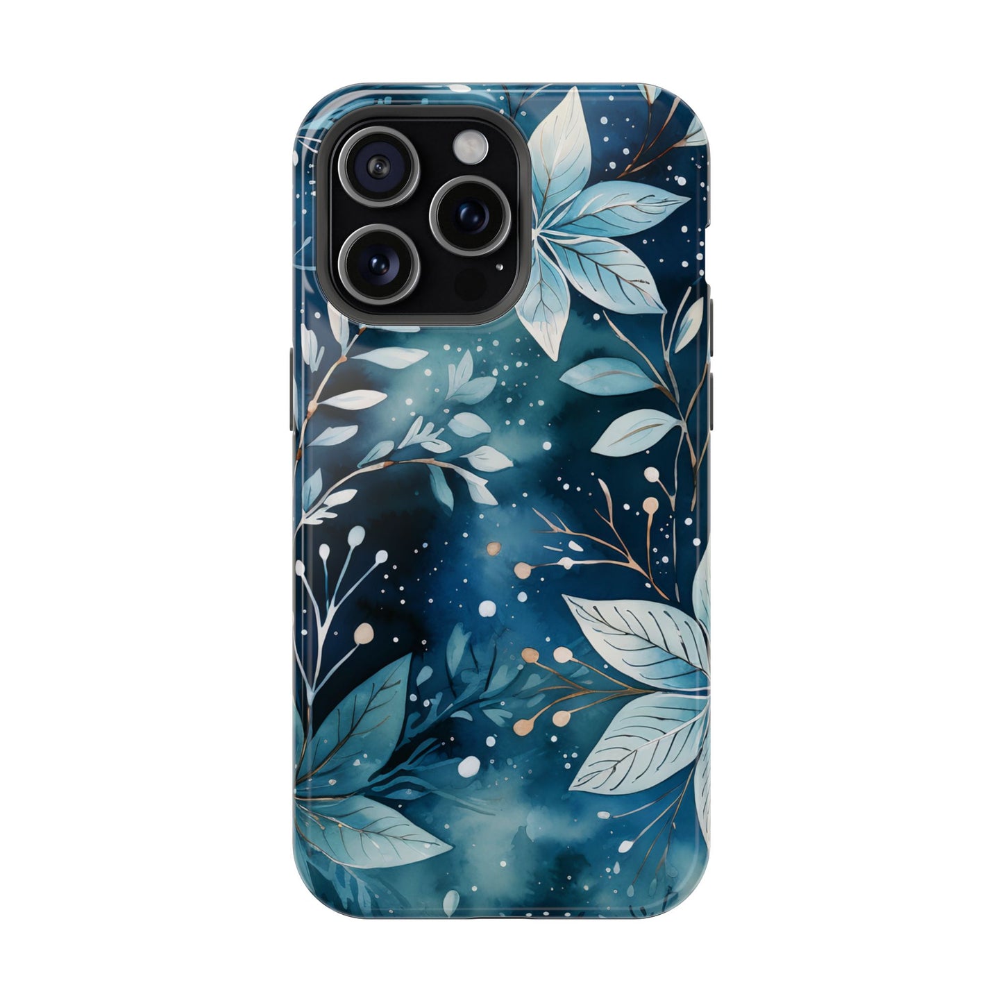 Midnight Frost Botanical – MagSafe iPhone Case