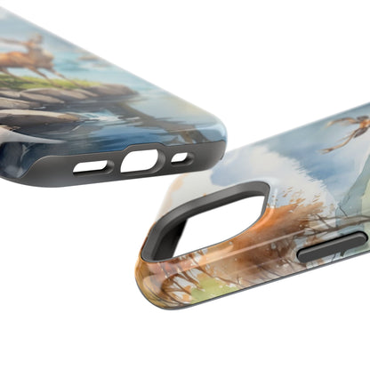 MagSafe-Compatible iPhone Case – Serene Valley Stag