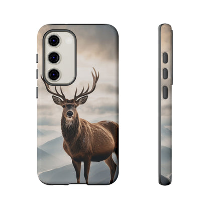 Alpine Majesty: Stag in Snow – Samsung Galaxy Case