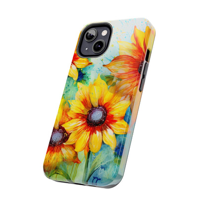 Watercolor Sunflower Splash - iPhone Series Case