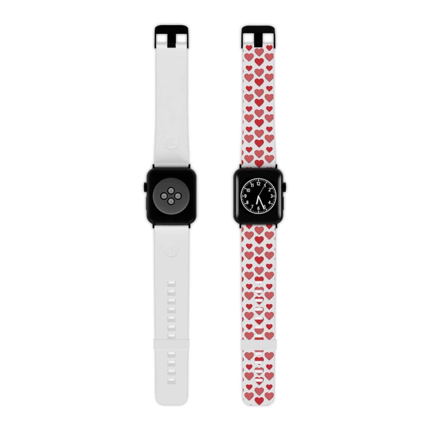  Red & Polka Dot Hearts Apple Watch Band