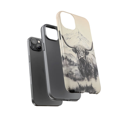 Highland Cow Western iPhone Case