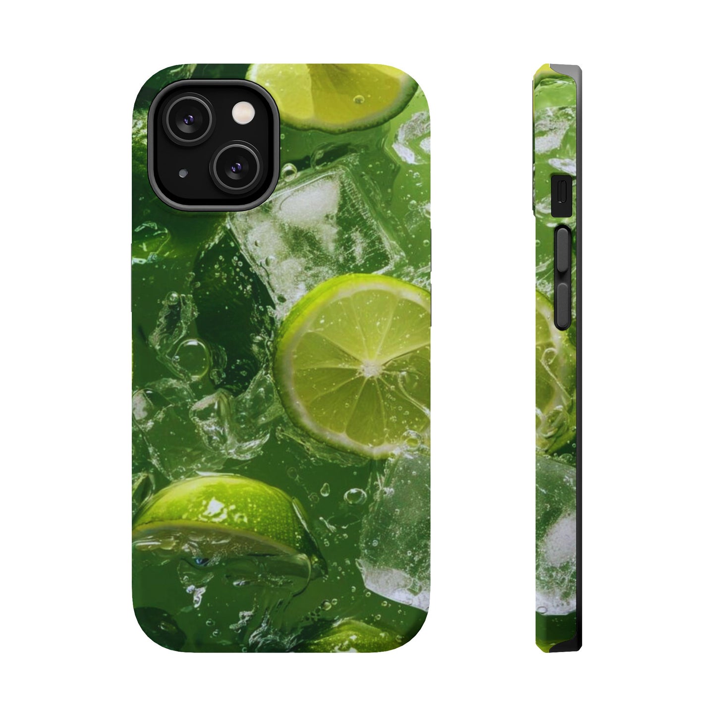 Refreshing Lime Splash MagSafe iPhone Case – Tough Protection, Vivid Dual-Layer Design