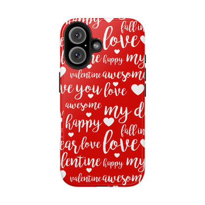 Valentine Words Pattern – iPhone Case