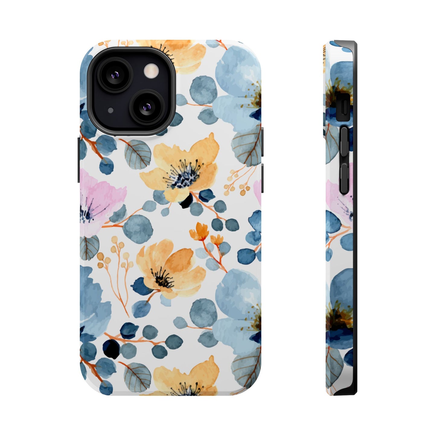 Spring Radiance – MagSafe Case with Vibrant Watercolor Floral Design