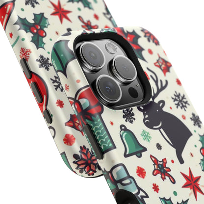 Cartoon Christmas Cheer – MagSafe iPhone Case