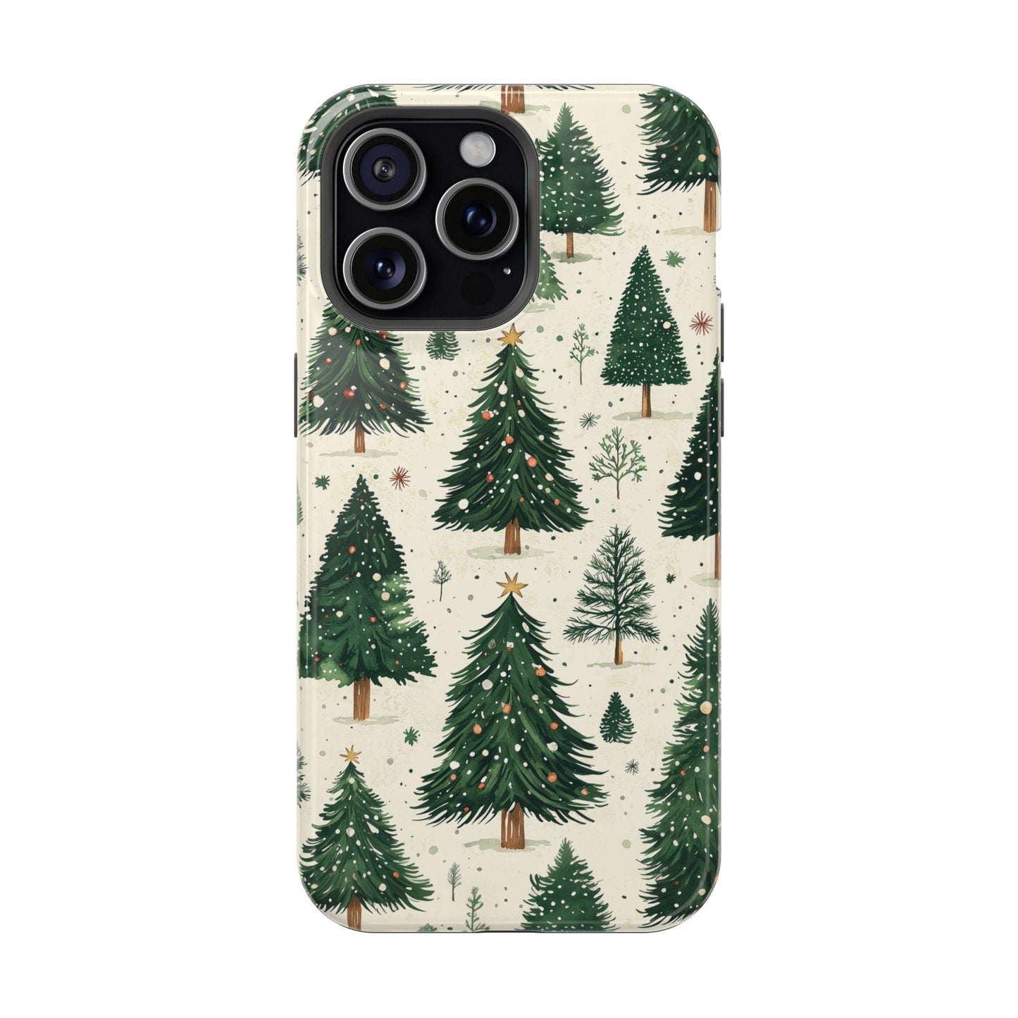 Festive Christmas Tree Forest Pattern – MagSafe iPhone Series Case